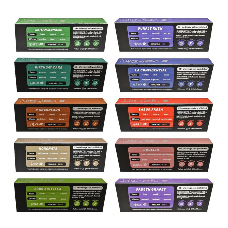 Besos 2ml Empty Disposable Vape Pen - Sleek Black Edition